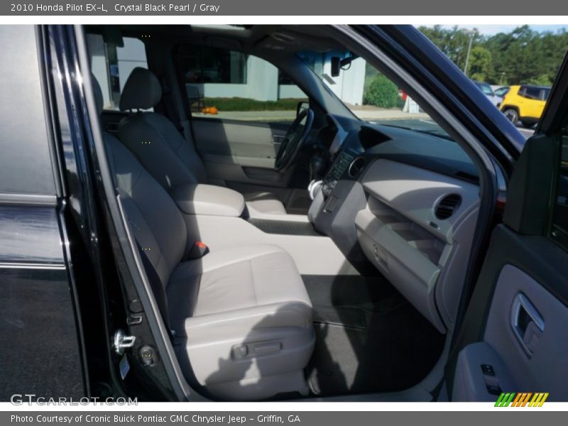 Crystal Black Pearl / Gray 2010 Honda Pilot EX-L