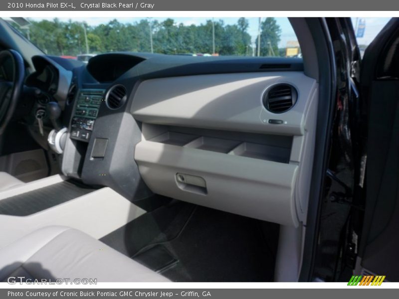 Crystal Black Pearl / Gray 2010 Honda Pilot EX-L
