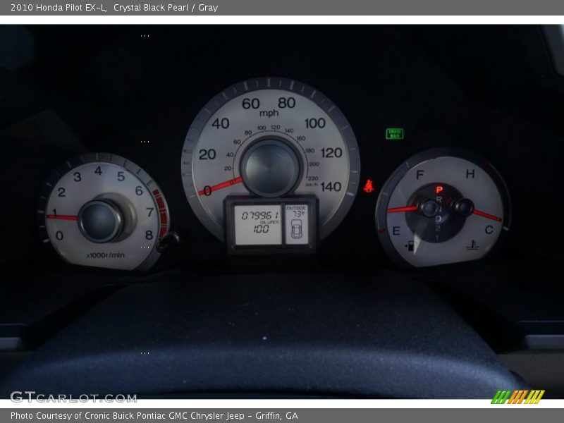 Crystal Black Pearl / Gray 2010 Honda Pilot EX-L
