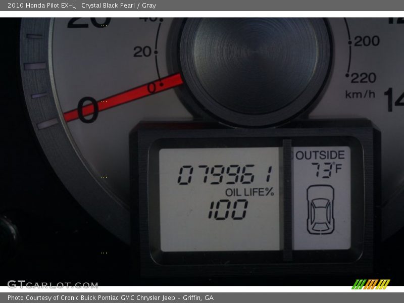 Crystal Black Pearl / Gray 2010 Honda Pilot EX-L