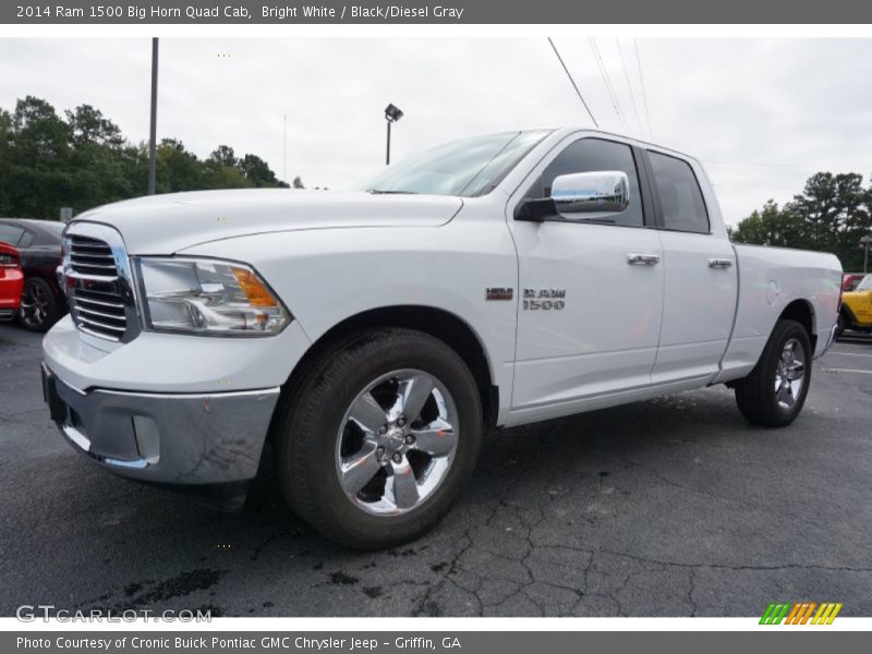 Bright White / Black/Diesel Gray 2014 Ram 1500 Big Horn Quad Cab