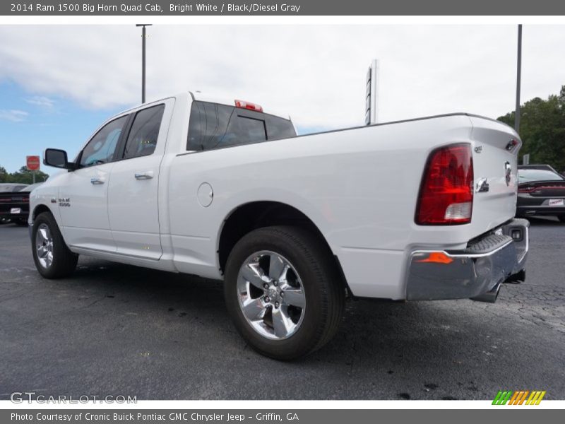 Bright White / Black/Diesel Gray 2014 Ram 1500 Big Horn Quad Cab