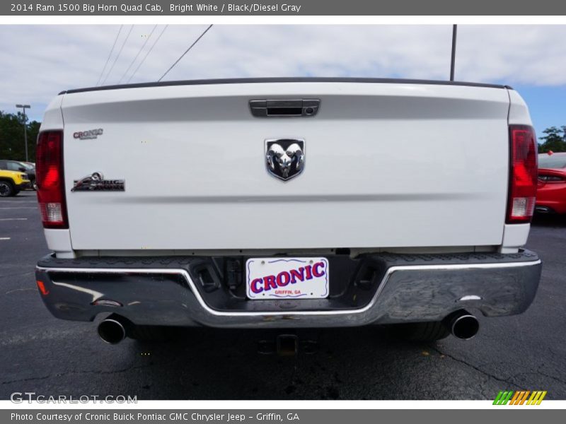 Bright White / Black/Diesel Gray 2014 Ram 1500 Big Horn Quad Cab