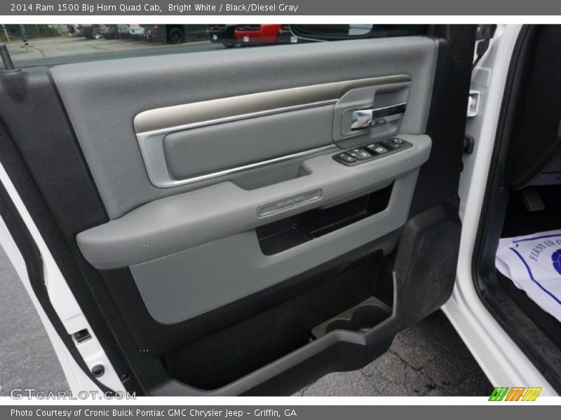 Bright White / Black/Diesel Gray 2014 Ram 1500 Big Horn Quad Cab