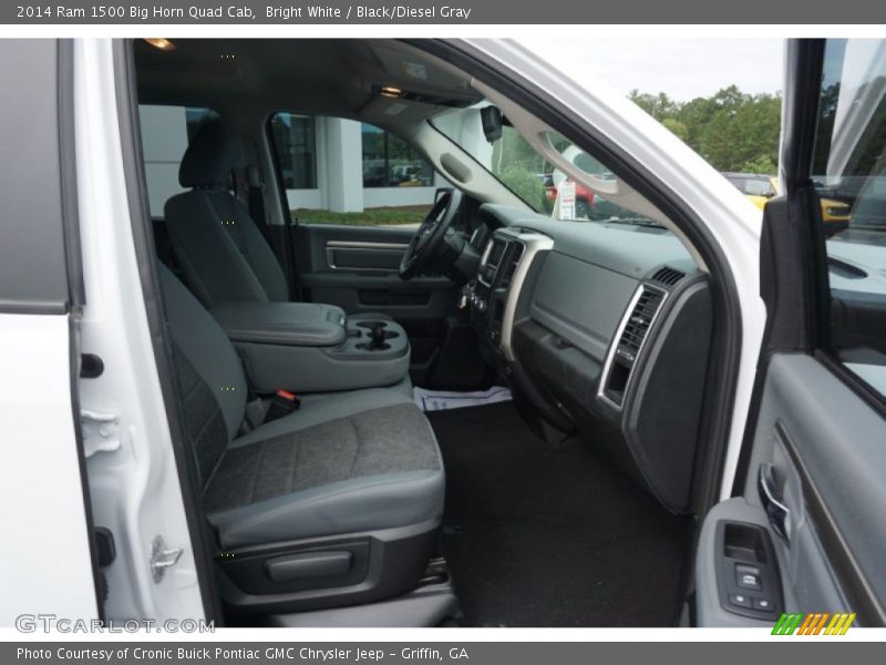 Bright White / Black/Diesel Gray 2014 Ram 1500 Big Horn Quad Cab