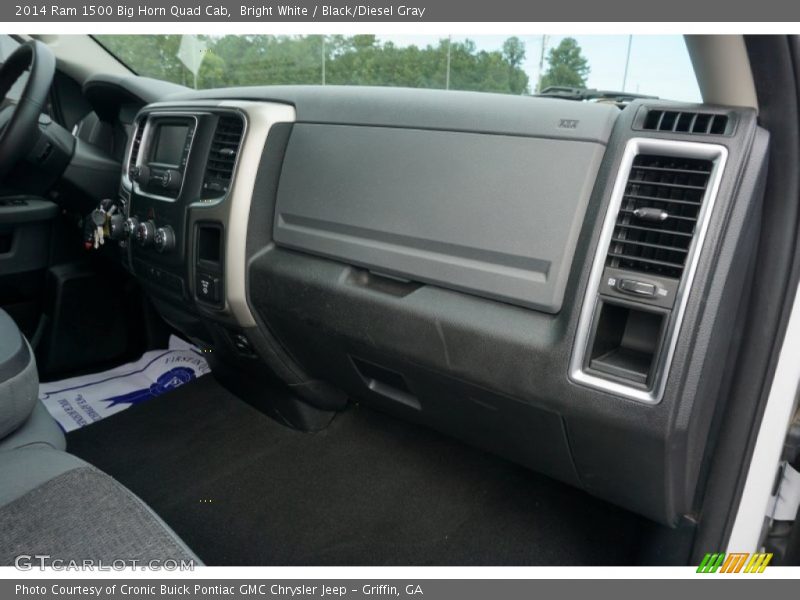 Bright White / Black/Diesel Gray 2014 Ram 1500 Big Horn Quad Cab