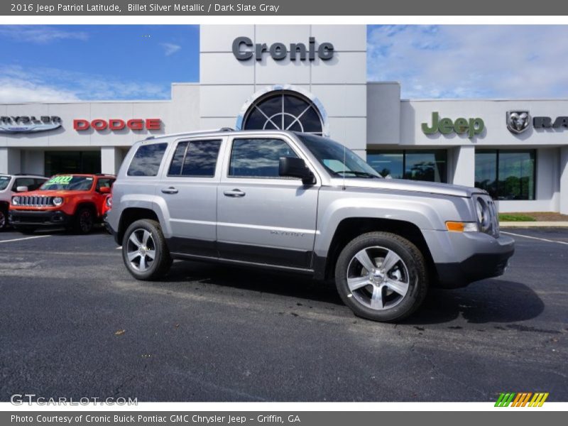 Billet Silver Metallic / Dark Slate Gray 2016 Jeep Patriot Latitude