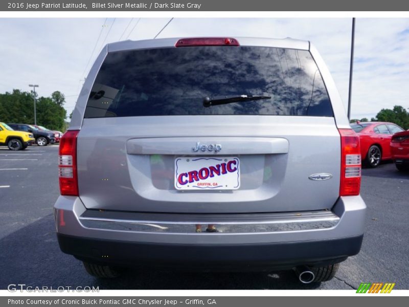 Billet Silver Metallic / Dark Slate Gray 2016 Jeep Patriot Latitude