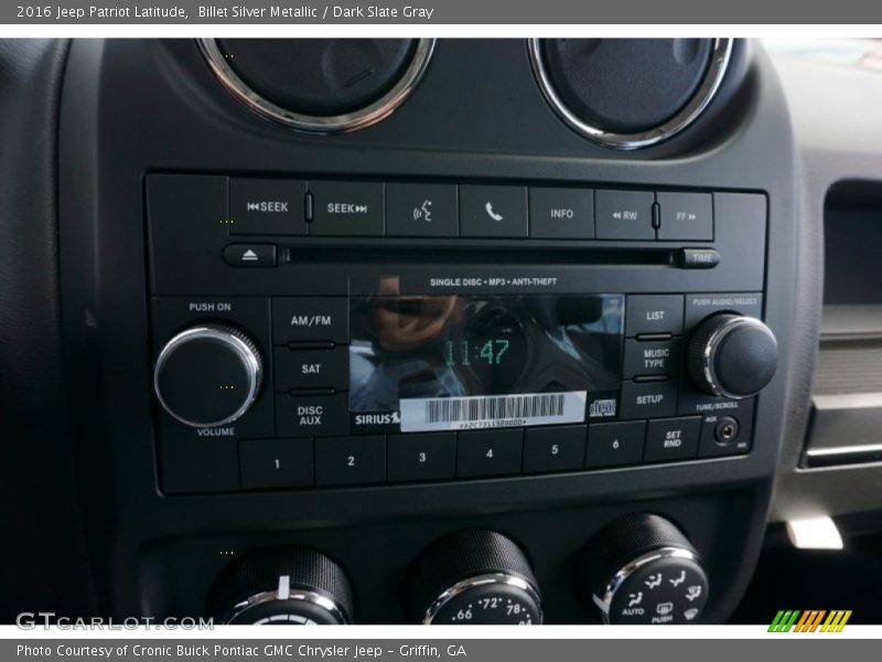 Billet Silver Metallic / Dark Slate Gray 2016 Jeep Patriot Latitude