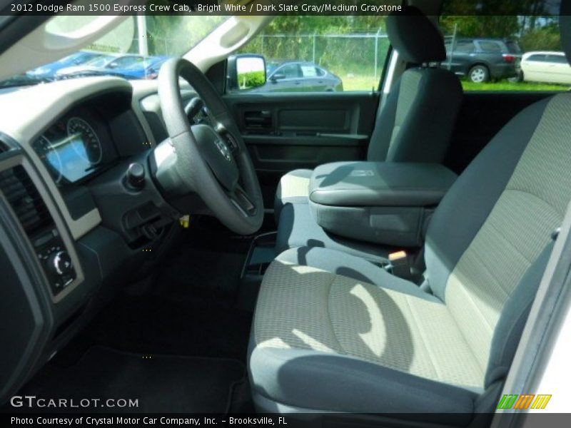 Bright White / Dark Slate Gray/Medium Graystone 2012 Dodge Ram 1500 Express Crew Cab