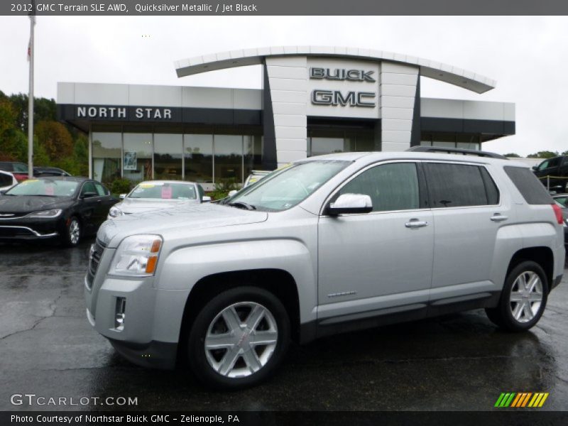 Quicksilver Metallic / Jet Black 2012 GMC Terrain SLE AWD