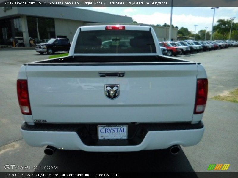 Bright White / Dark Slate Gray/Medium Graystone 2012 Dodge Ram 1500 Express Crew Cab