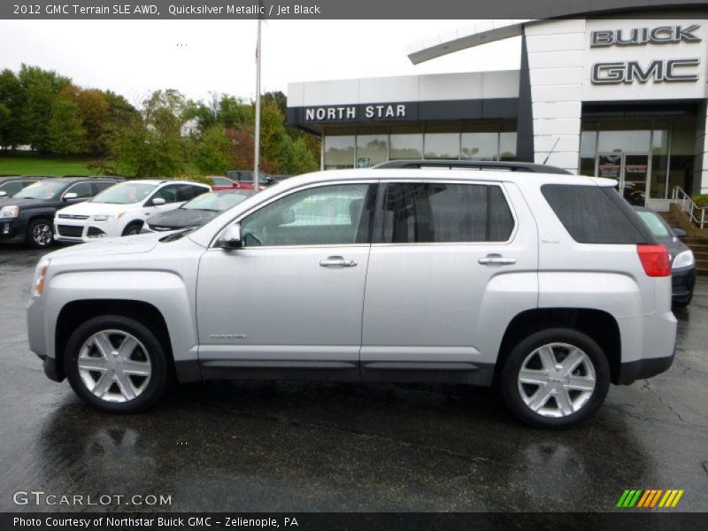 Quicksilver Metallic / Jet Black 2012 GMC Terrain SLE AWD