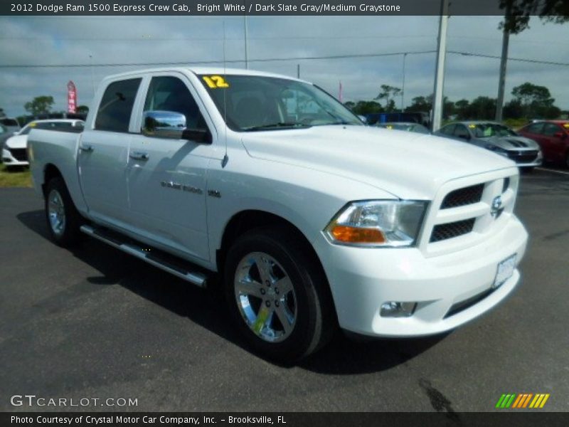 Bright White / Dark Slate Gray/Medium Graystone 2012 Dodge Ram 1500 Express Crew Cab