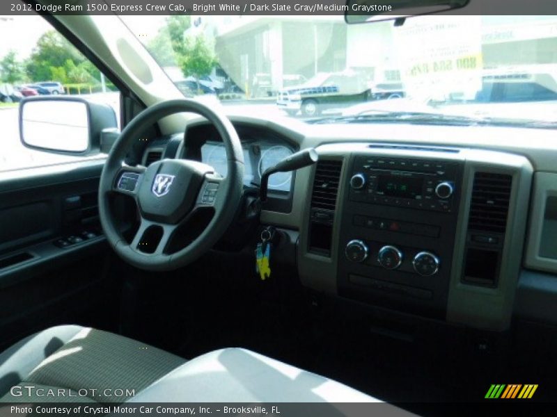 Bright White / Dark Slate Gray/Medium Graystone 2012 Dodge Ram 1500 Express Crew Cab