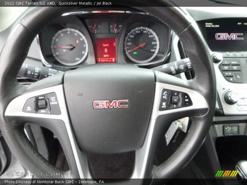 Quicksilver Metallic / Jet Black 2012 GMC Terrain SLE AWD