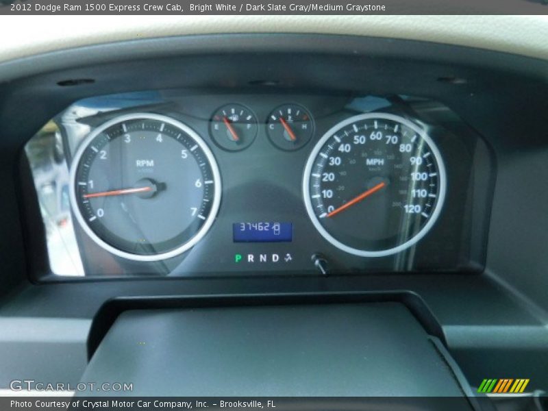 Bright White / Dark Slate Gray/Medium Graystone 2012 Dodge Ram 1500 Express Crew Cab