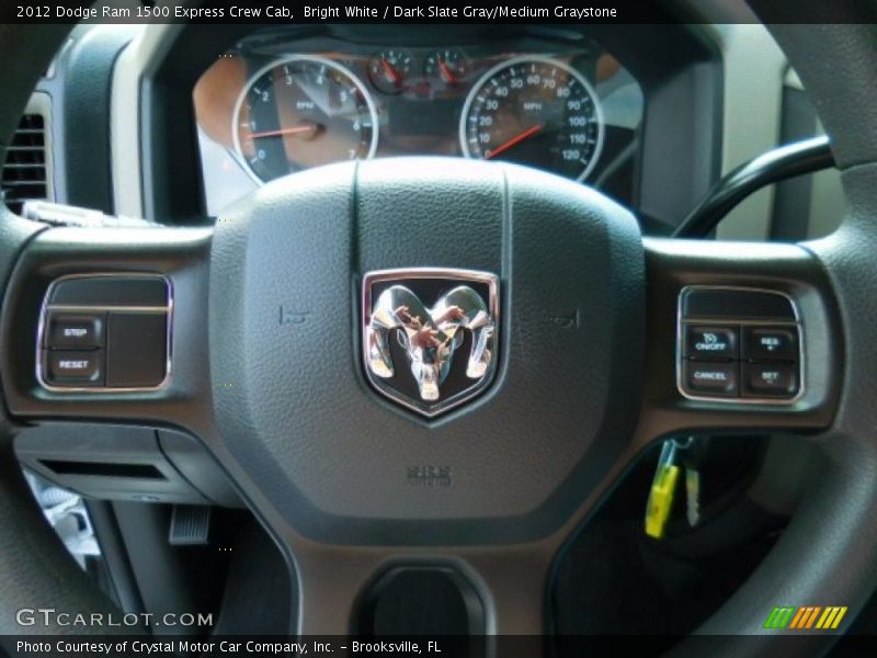 Bright White / Dark Slate Gray/Medium Graystone 2012 Dodge Ram 1500 Express Crew Cab