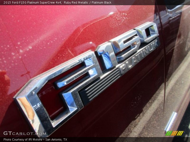 Ruby Red Metallic / Platinum Black 2015 Ford F150 Platinum SuperCrew 4x4