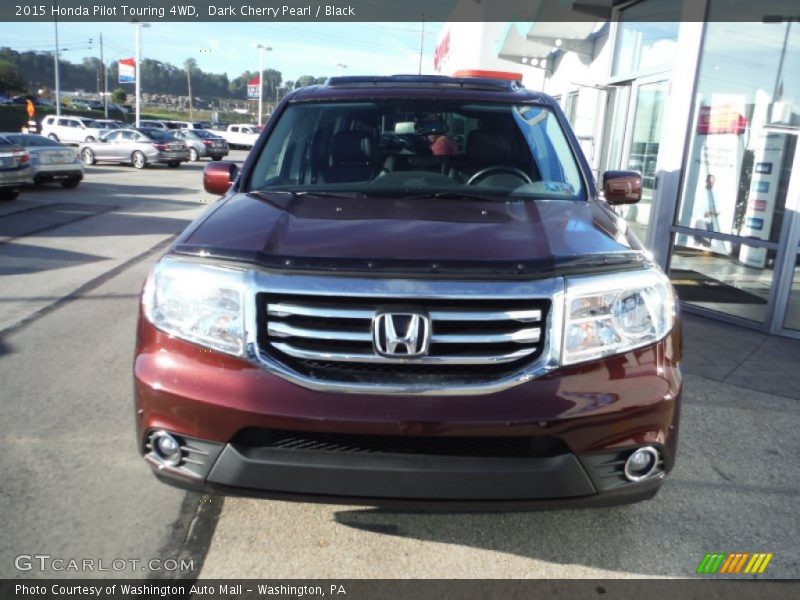 Dark Cherry Pearl / Black 2015 Honda Pilot Touring 4WD