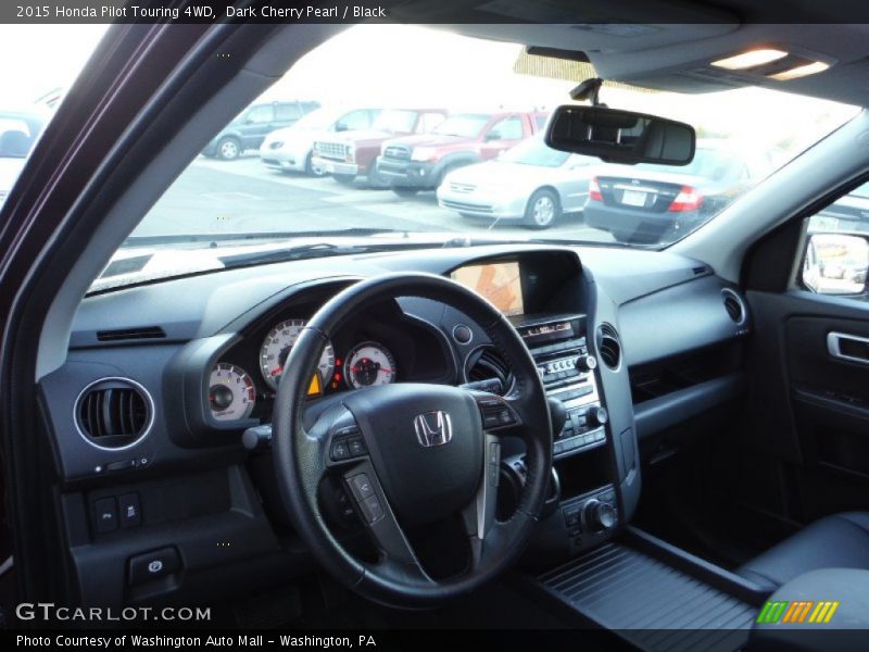 Dark Cherry Pearl / Black 2015 Honda Pilot Touring 4WD