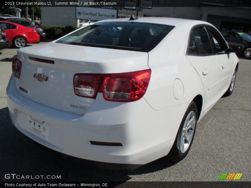 Summit White / Jet Black/Titanium 2013 Chevrolet Malibu LS