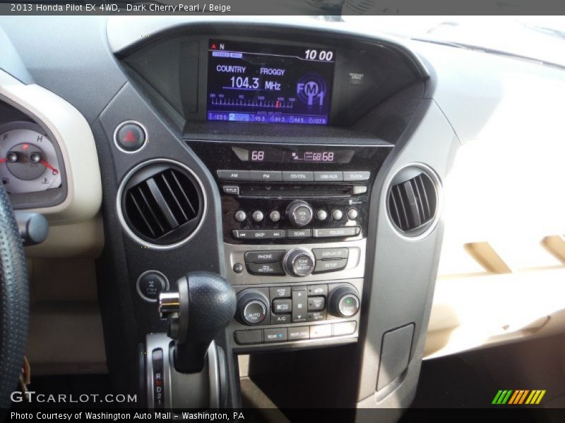 Dark Cherry Pearl / Beige 2013 Honda Pilot EX 4WD