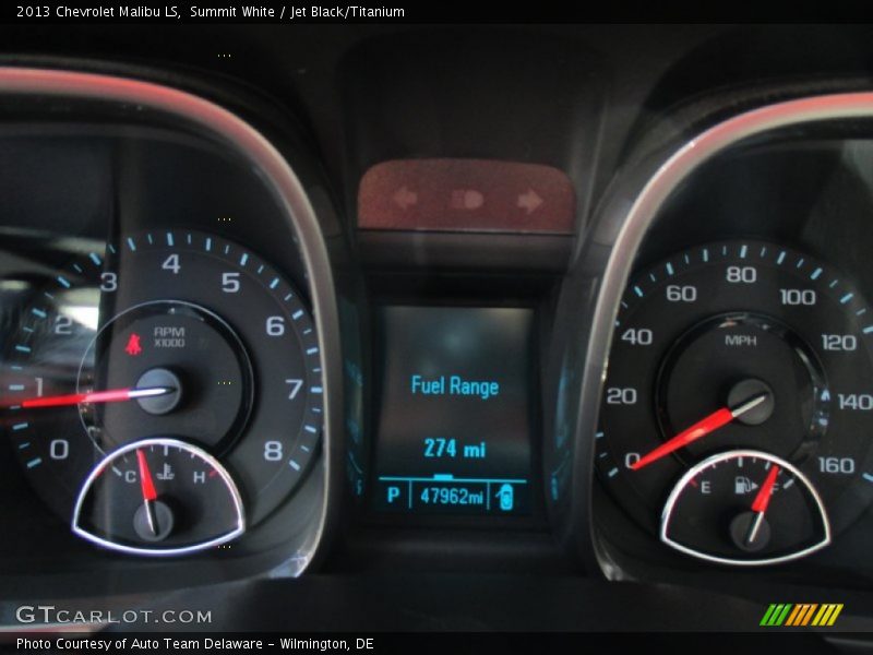 Summit White / Jet Black/Titanium 2013 Chevrolet Malibu LS