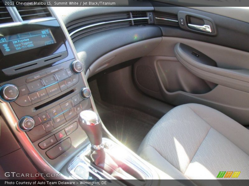 Summit White / Jet Black/Titanium 2013 Chevrolet Malibu LS