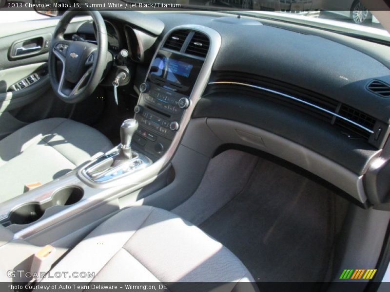 Summit White / Jet Black/Titanium 2013 Chevrolet Malibu LS