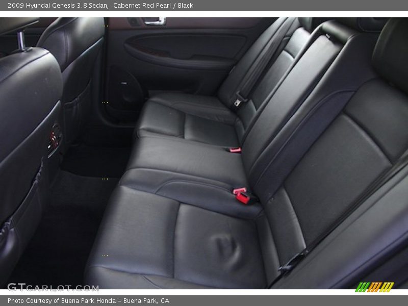 Cabernet Red Pearl / Black 2009 Hyundai Genesis 3.8 Sedan