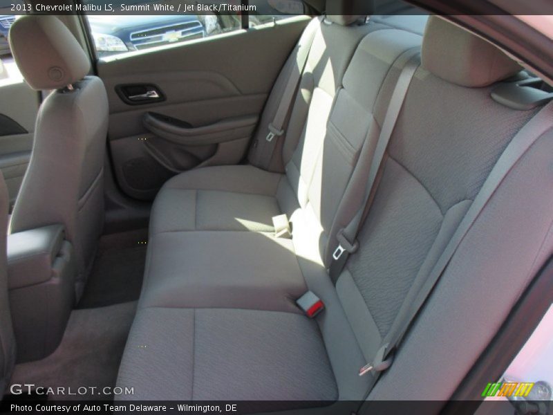 Summit White / Jet Black/Titanium 2013 Chevrolet Malibu LS