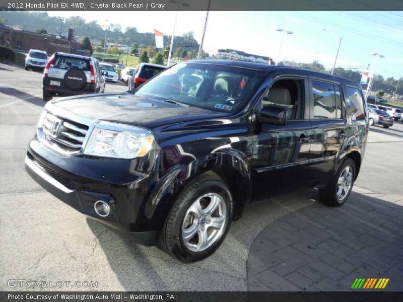 Crystal Black Pearl / Gray 2012 Honda Pilot EX 4WD