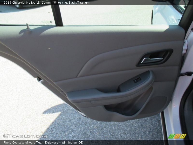 Summit White / Jet Black/Titanium 2013 Chevrolet Malibu LS
