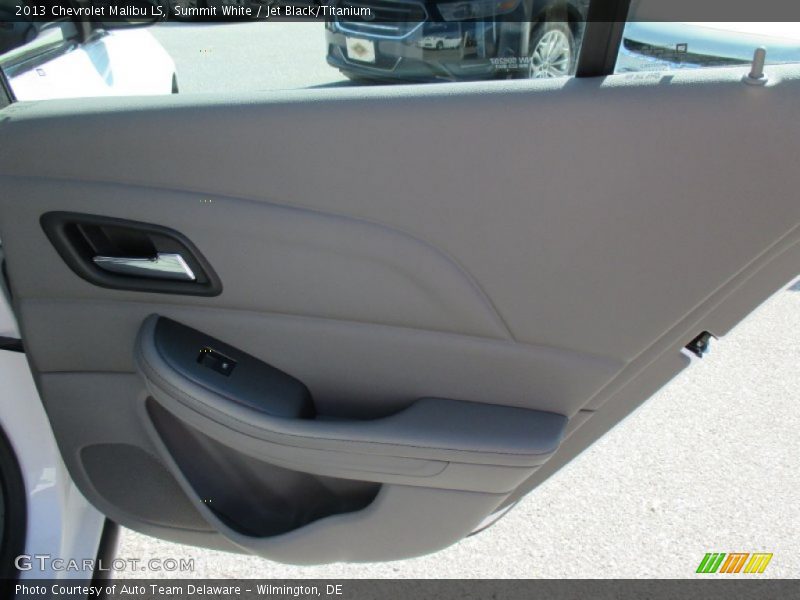 Summit White / Jet Black/Titanium 2013 Chevrolet Malibu LS