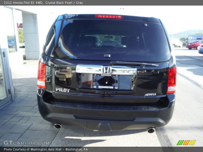 Crystal Black Pearl / Gray 2012 Honda Pilot EX 4WD