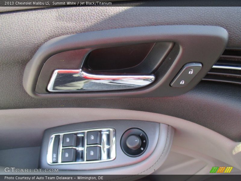 Summit White / Jet Black/Titanium 2013 Chevrolet Malibu LS
