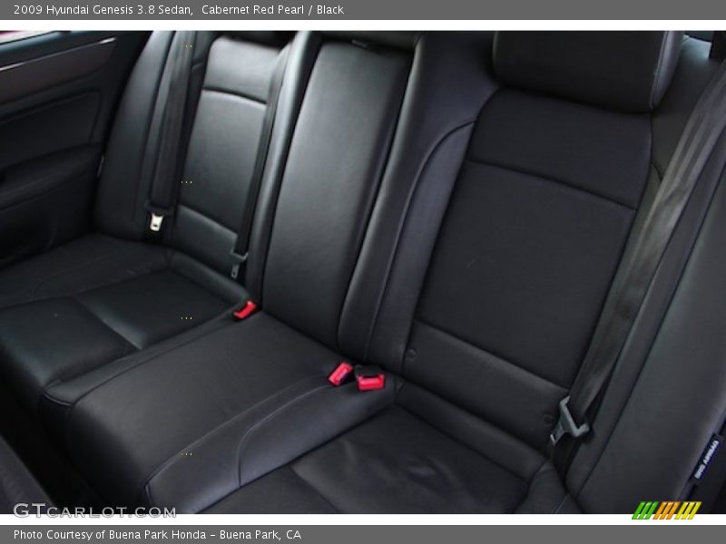 Cabernet Red Pearl / Black 2009 Hyundai Genesis 3.8 Sedan