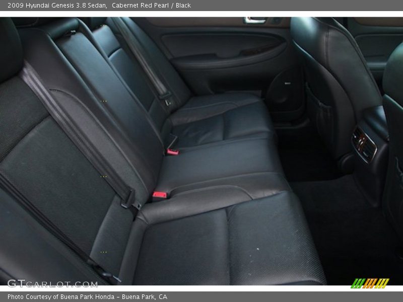 Cabernet Red Pearl / Black 2009 Hyundai Genesis 3.8 Sedan