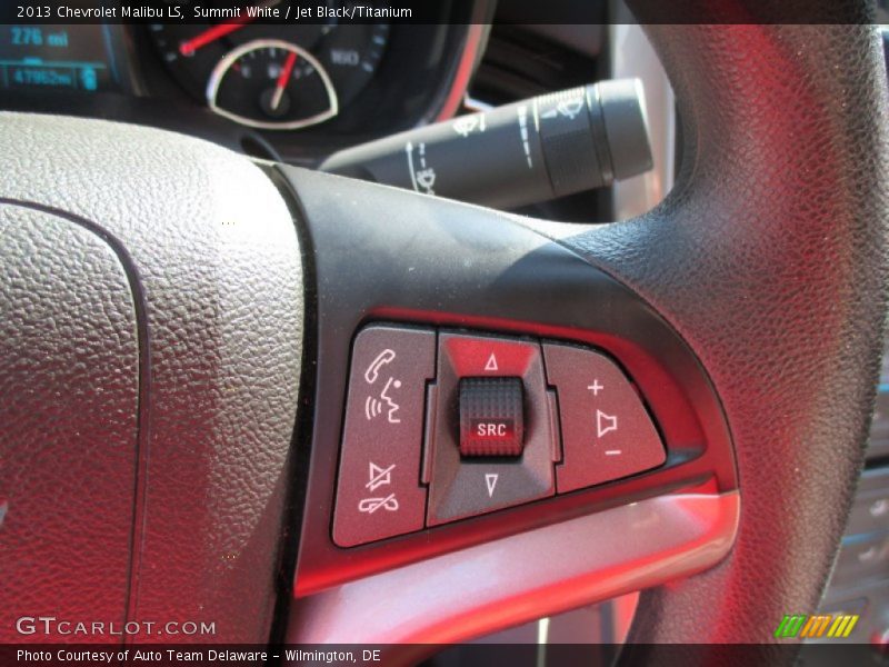 Summit White / Jet Black/Titanium 2013 Chevrolet Malibu LS