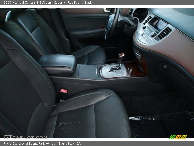 Cabernet Red Pearl / Black 2009 Hyundai Genesis 3.8 Sedan