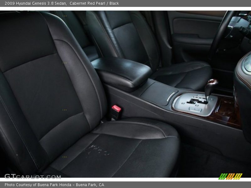 Cabernet Red Pearl / Black 2009 Hyundai Genesis 3.8 Sedan