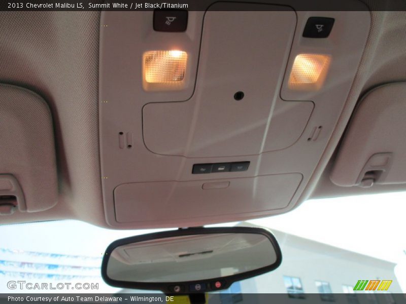 Summit White / Jet Black/Titanium 2013 Chevrolet Malibu LS