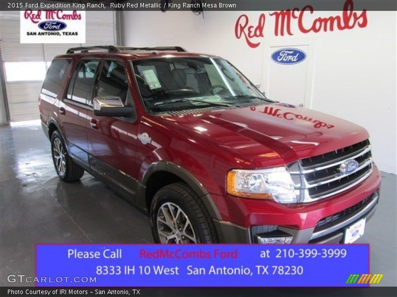 Ruby Red Metallic / King Ranch Mesa Brown 2015 Ford Expedition King Ranch