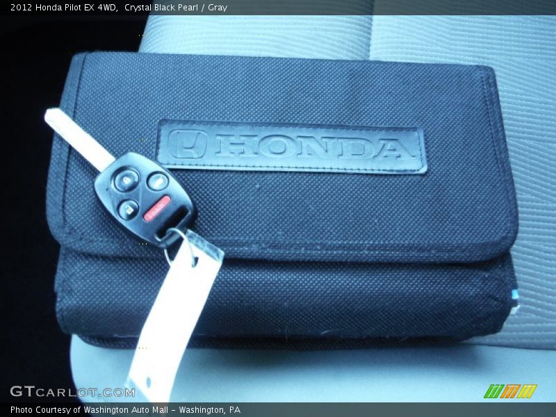 Crystal Black Pearl / Gray 2012 Honda Pilot EX 4WD