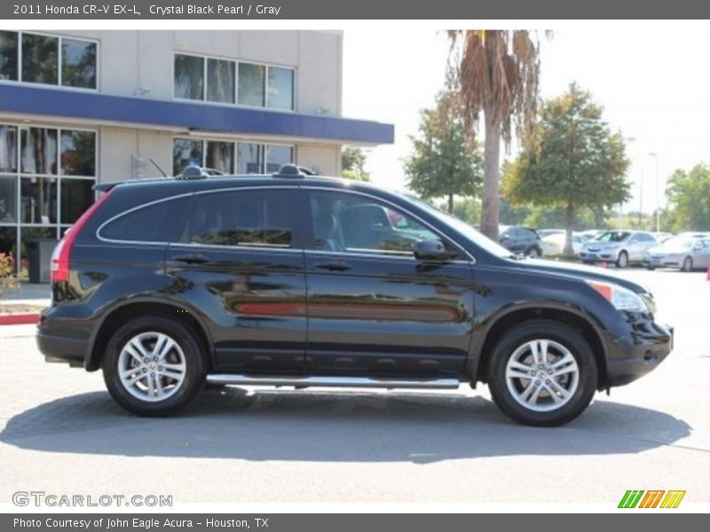 Crystal Black Pearl / Gray 2011 Honda CR-V EX-L