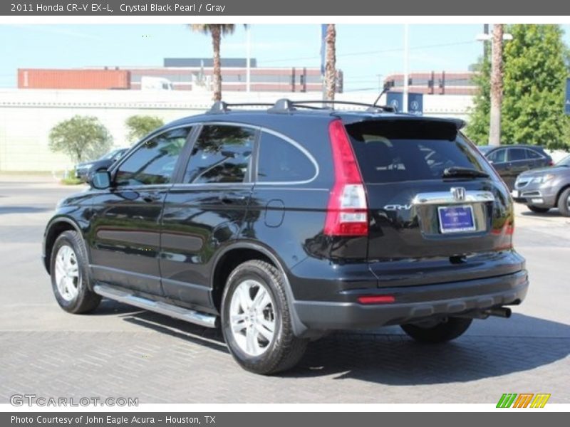 Crystal Black Pearl / Gray 2011 Honda CR-V EX-L