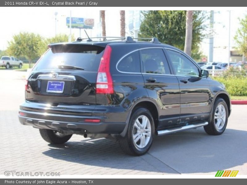 Crystal Black Pearl / Gray 2011 Honda CR-V EX-L