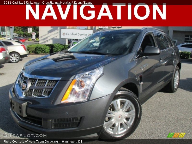 Gray Flannel Metallic / Ebony/Ebony 2012 Cadillac SRX Luxury