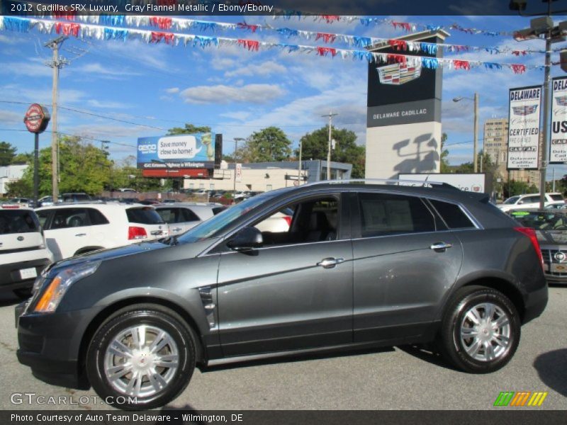 Gray Flannel Metallic / Ebony/Ebony 2012 Cadillac SRX Luxury